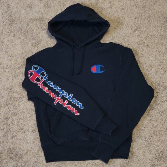 Champion Reverse Weave Black Hoodie SIZE SMALL - Picture 2 of 4